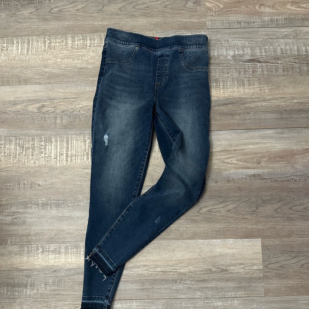 Spanx Distressed Skinny Jeans. Size Medium
